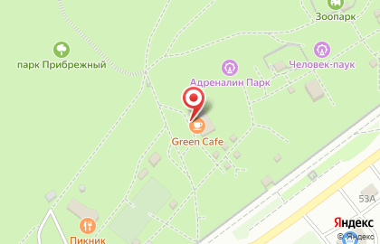 Доставка еды Green Cafe в Заволжском районе на карте