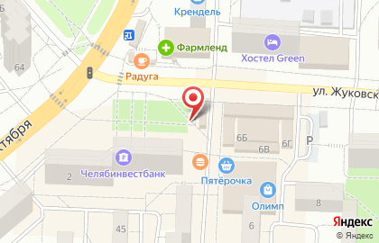 Калач на улице Жуковского на карте