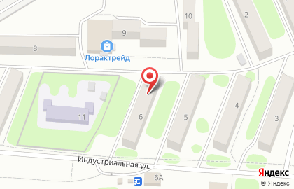 Магазин бытовой химии и зоотоваров Мойдодыр на Индустриальной улице на карте