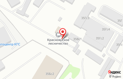 Красноярское лесничество в Октябрьском районе на карте