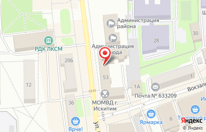 Отделение по делам несовершеннолетних, Межмуниципальный отдел МВД России Искитимский на карте