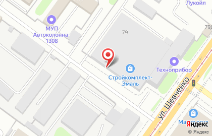 Торговый центр Мир мебели на улице Шевченко на карте