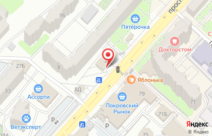 Супермаркет Пятёрочка на проспекте Фридриха Энгельса на карте