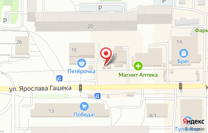 Продовольственный магазин в Ленинском районе на карте