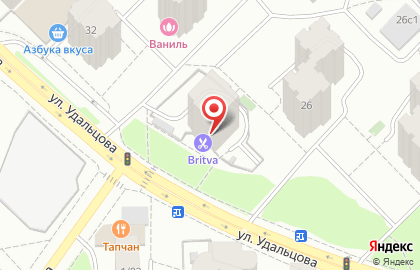 Центр красоты Broche на улице Удальцова на карте