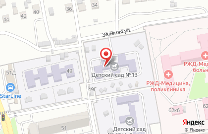 Начальная школа-детский сад №13 на карте