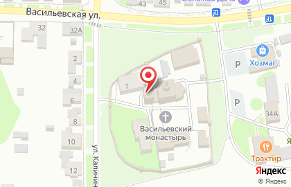 Свято-Васильевский мужской епархиальный монастырь на карте