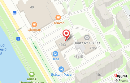 Отделение Почтовой Связи # 373 на карте