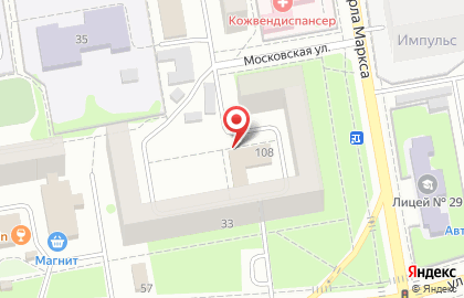 Компания Комус на Московской улице на карте