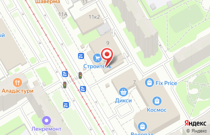 Магазин овощей и фруктов на проспекте Авиаконструкторов на карте