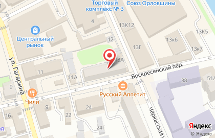 Банкомат АКБ Московский Индустриальный банк, Орловский филиал в Воскресенском проезде на карте