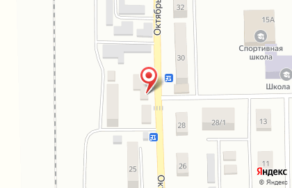 Магазин Пивной бочонок на Октябрьской улице на карте