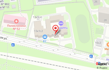 Спортивный клуб боевых искусств Сибирский Барс на метро Орехово на карте