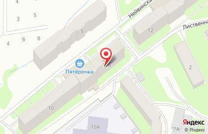 Сеть супермаркетов Пятёрочка на Нейвинской улице на карте