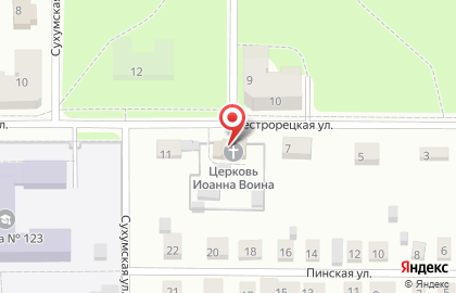 Храм Святого мученика Иоанна Воина в Орджоникидзевском районе на карте