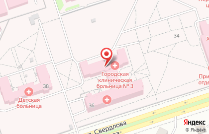 Городская клиническая больница №3, г. Волжский на карте