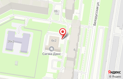 Кенга на Белорусской улице на карте