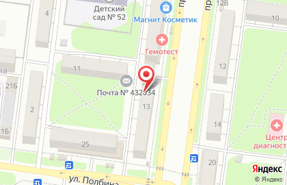 Ломбард Златник на проспекте 50-летия ВЛКСМ на карте