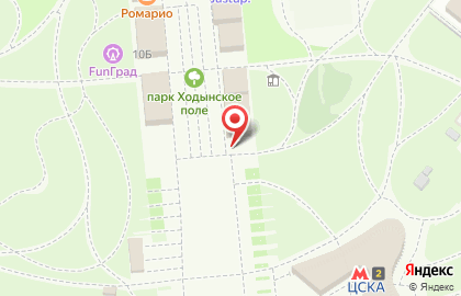Пункт проката Велостанция на Ходынском бульваре на карте