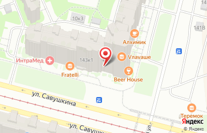 Магазин цветов Весна в Приморском районе на карте