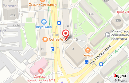 Салон продаж МТС на площади Плеханова на карте