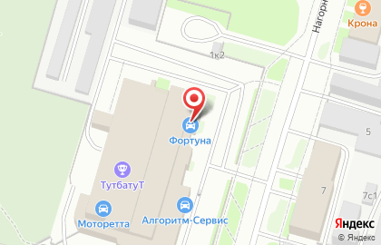 Магазин автотоваров Фортуна на улице Гайдара на карте