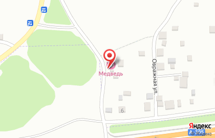 Баня Медведь в Ленинском районе на карте