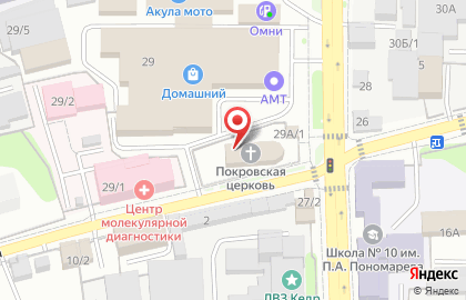Храм Покрова Божией Матери на улице Рабочего Штаба на карте