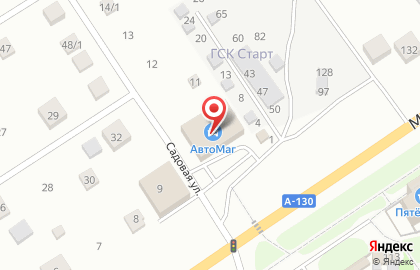 Автосервис Автомаг на Садовой улице на карте