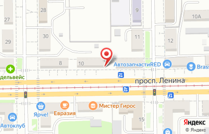 Салон-парикмахерская Звезда на проспекте Ленина на карте