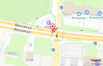 Сервисный центр АС+ на Ямской на карте