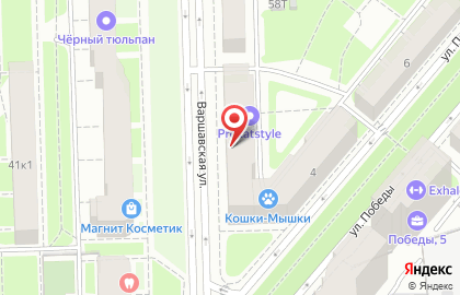 Маскарад на Варшавской улице на карте