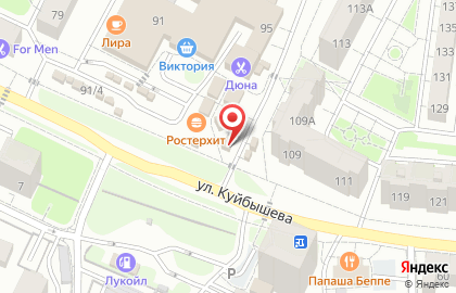 Продуктовый магазин в Калининграде на карте