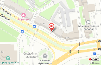 Цветочный магазин Авенир на проспекте Ленина на карте