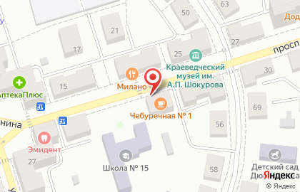 Магазин дизайнерской одежды Glance на проспекте Ленина на карте