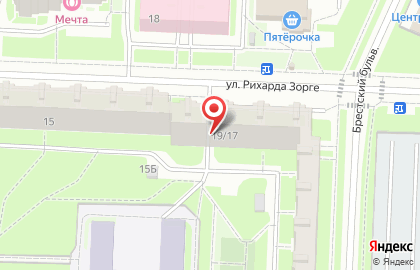 Продуктовый магазин в Санкт-Петербурге на карте