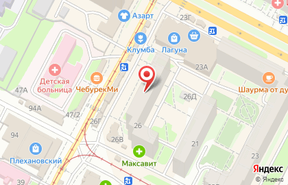 Салон оптики Колинз в Пролетарском районе на карте