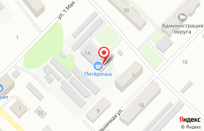 Супермаркет Пятёрочка на Больничной улице на карте