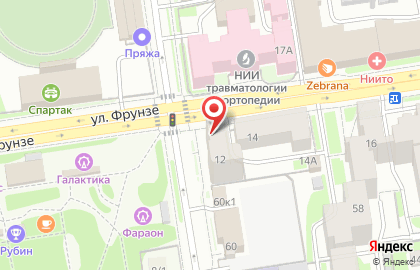 Ортопедический салон ОРТЕКА Новосибирск на улице Фрунзе на карте