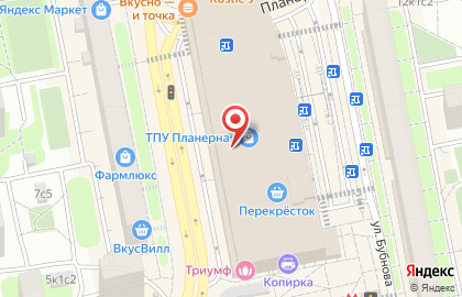 Магазин парфюмерии и косметики Mixit на Планерной улице на карте