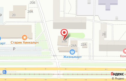 Берёзка на Октябрьском проспекте на карте