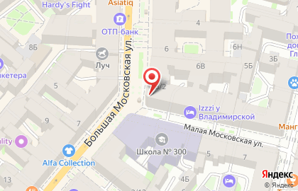 Фирменный магазин Великолукский мясокомбинат на Большой Московской улице на карте