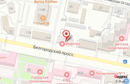 Медицинский центр Промедика на Белгородском проспекте, 112 на карте