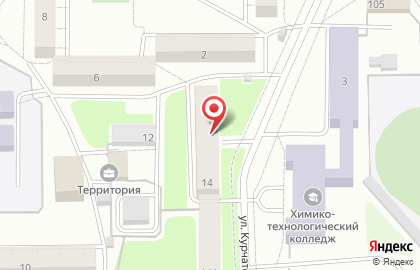 Общественная организация Анонимные Алкоголики на улице Курчатова на карте