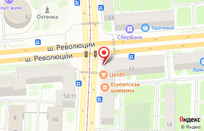 Киоск по продаже печатной продукции Красногвардейское МРА Союзпечать на Среднеохтинском проспекте на карте