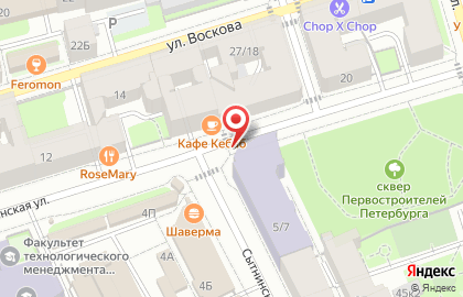 Детский лагерь Возрождение в Петроградском районе на карте