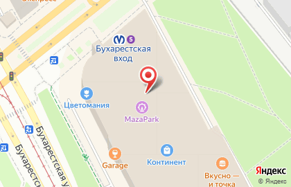 Велоимперия на Бухарестской улице на карте