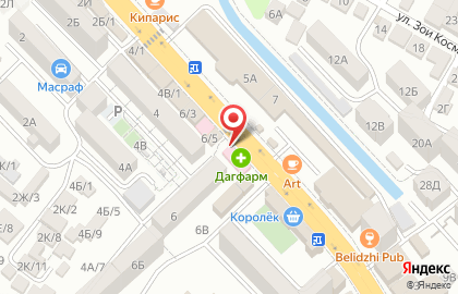 Киоск хлебобулочных изделий на проспекте Амет-Хана Султана на карте