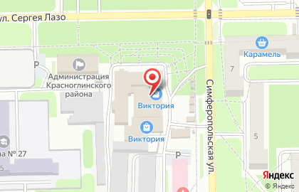 Магазин париков и шиньонов Tiara на улице Сергея Лазо на карте