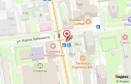 Оптово-розничная компания Зеленая улица на улице Карла Либкнехта на карте